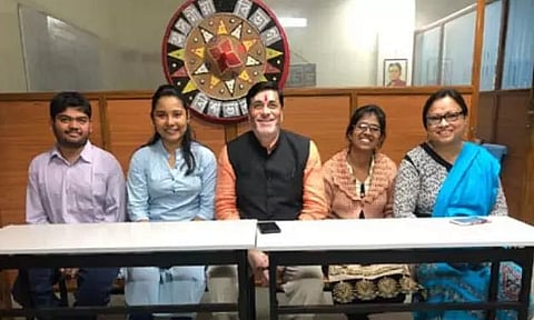 Assam CM's Media Advisor Hrishikesh Goswami visits Visva Bharati