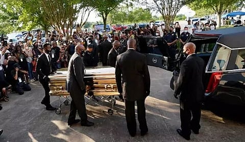Protesters march onto highway in US city against the killing of George Floyd