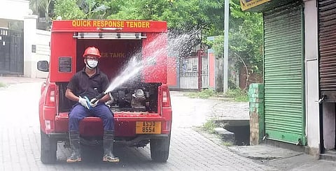 Sanitization in Demow after Koibartta Dalani villagers tested COVID-19 positive