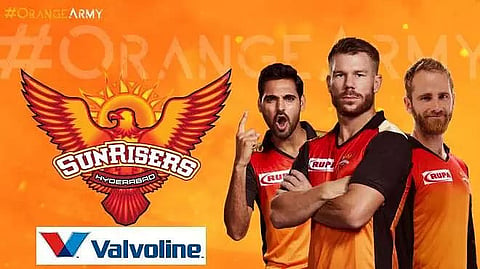 Sunrisers Hyderabad rope in Valvoline as principal sponsor