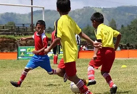 Kids travel 70 km on match-day to play football in Meghalaya