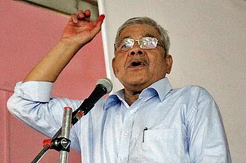 Nepal Communist Party leader Bamdev Gautam meets Dahal