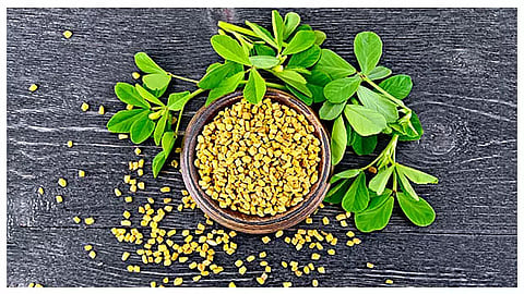 Fenugreek face pack cools skin