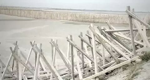 Morigaon District Water Resource Department takes Anti-erosion Measures in Laharighat