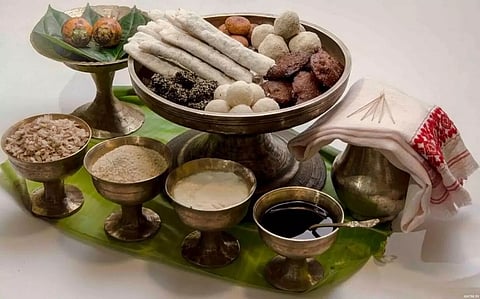 Deori community  celebrates Magh Bihu at Demow