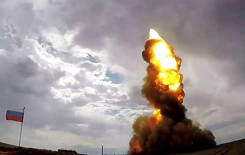 Russia test-fires new ballistic missile