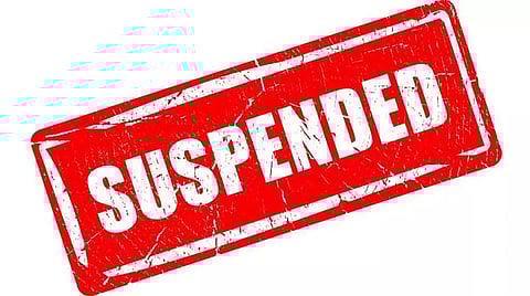 Four officials suspended for negligence of duty