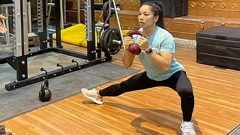 Mirabai Chanu resumes training for the upcoming events