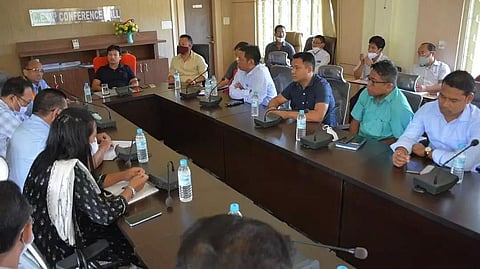 Review meet held at NCHAC CEMs' conference hall in Haflong