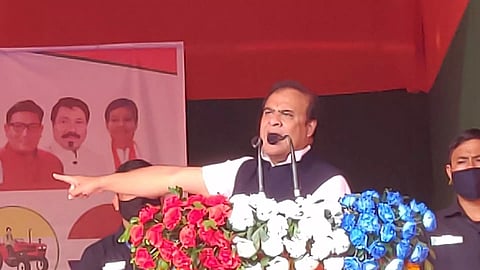 Chief Minister Himanta Biswa Sarma campaigns in Tamalpur constituency