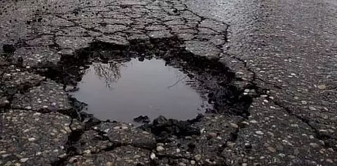 Dibrugarh-Tinsukia bypass develops potholes