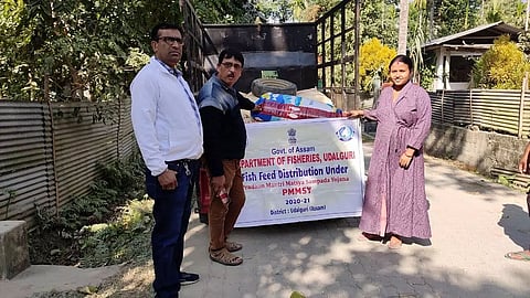 Fish feed distribution programme launched in Udalguri district