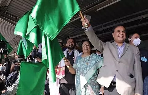 Two trains with Vistadome services flagged off in Guwahati