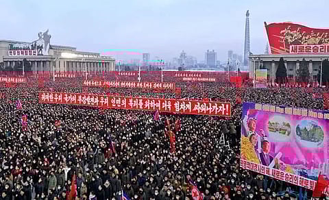 Rally staged in Pyongyang to back key party meeting decision
