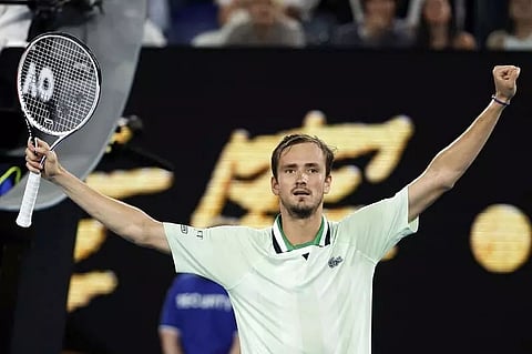 Medvedev soars into final after beating Tsitsipas