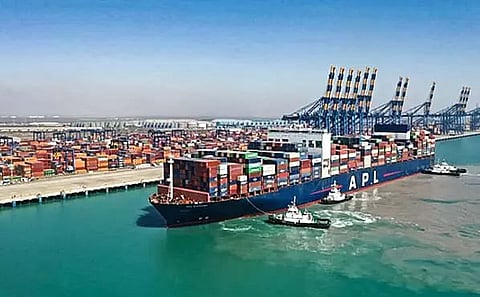 Adani's Mundra Port handles the largest ever container vessel to call on India