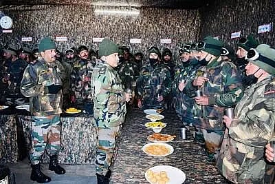 Lt Gen Rana Pratap Kalita inspects border areas in Sikkim