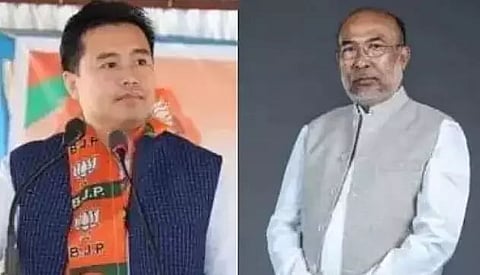 Manipur caretaker CM N Biren Singh & Biswajit Singh rush to Delhi
