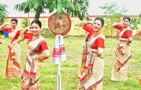 College of Teacher Education, Dhakuakhana celebrates Rongali Bihu