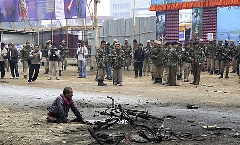 Remote-controlled blast in  Manipur's Imphal East district