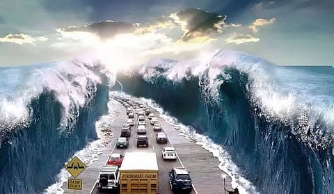 The fury of a Tsunami