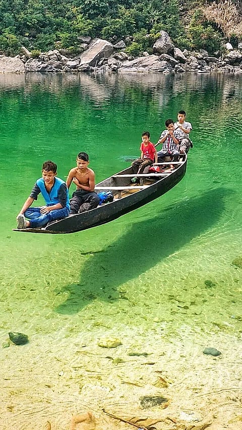 The cleanest River in Asia with its crystal clear water
