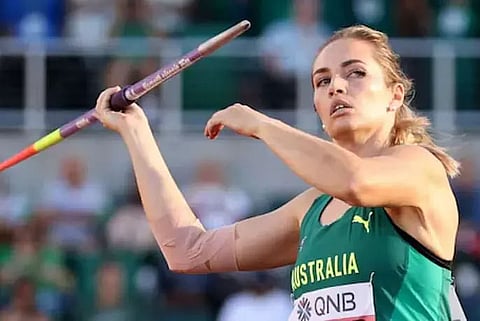 World Championships: Australian Kelsey-Lee Barber retains javelin title