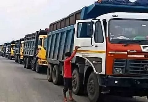 'No trucks allowed to park in petrol pump premises'