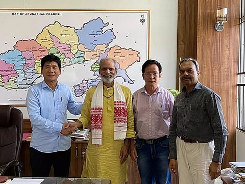 Yogrishi Rakesh Pandey visits Arunachal Pradesh