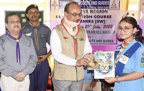 Scouts and Guides, NF Railway observe Tiger Day