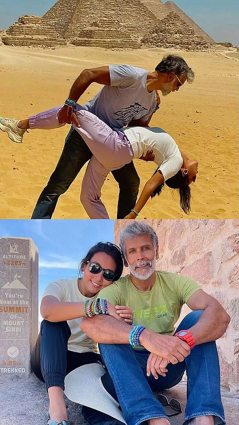 In Pics: Milind Soman-Ankita Konwar's Egypt vacation