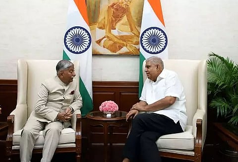 Arunachal Governor BD Mishra calls on Vice President Jagdeep Dhankhar