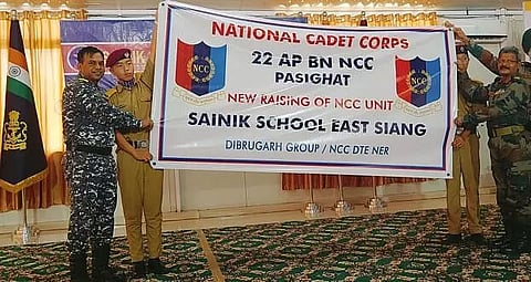 NCC Additional Director General visits Sainik School East Siang