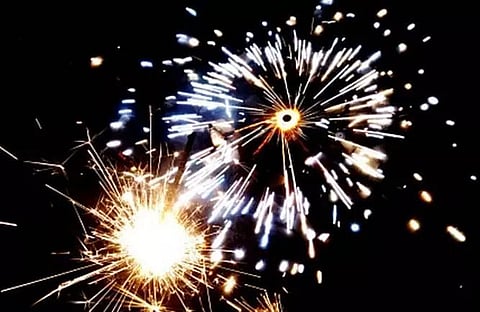 Guwahati Police enjoy Diwali with children's home inmates