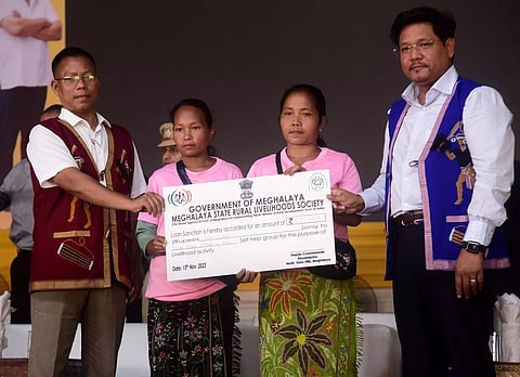 Meghalaya CM Conrad K. Sangma inaugurates new block at Adokgre