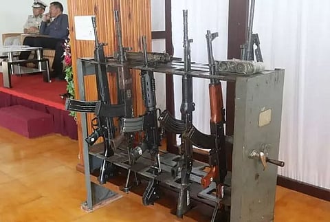 Mizoram Firearms Bureau hands over confiscated arms to police