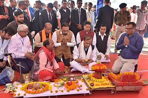 Himanta Biswa Sarma Lays Foundations of Several Projects in Morigaon