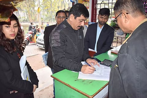 DC Pranab Kumar Sarma inspects fair price shops in Darrang
