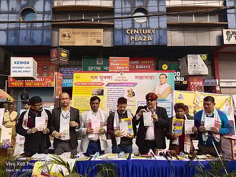 Assam: Gautam Das Leads Road Safety Campaign in Guwahati