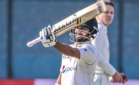 Saud Shakeel hits maiden ton but Pakistan trail Kiwis