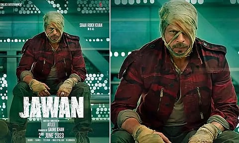 Bollywood superstar Shah Rukh Khan's 'Jawan' look with bandages on face goes viral