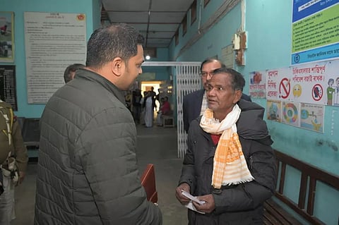 Golaghat DC visited Merapani Community Health Centre, takes stock of its functioning