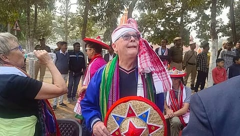 Swiss tourists mesmerized by beauty of Surya Pahar in Goalpara district