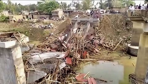 Under Construction Bridge Collapses in Nagaon, Three Workers Injured