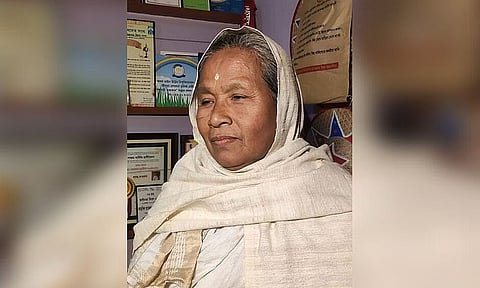 Joymati Award conferred on Padmashree Hemoprova Chutia in Dibrugarh