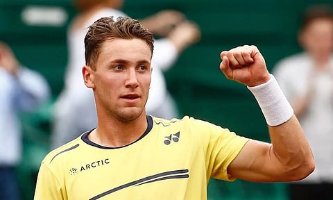 Norwegian tennis player Casper Ruud races past defending champ Baez in Estoril