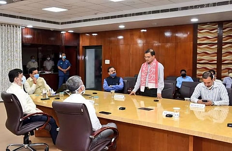 Deputy Commissioner Aditya Vikram Yadav visits Bokota to develop bamboo handicraft