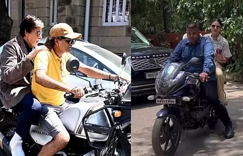 Even B'town actors don't escape police : Amitabh Bachchan, Anushka post helmet-less photos