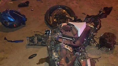Three youths die in a terrible midnight motor bike accident