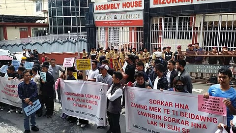 Student Protests Erupt Against Alleged Nepotism in Mizoram Assembly Recruitment